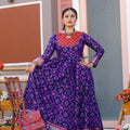 Banarasi Zari Weaving Sleeves Glorious Traditional Gown 4