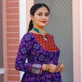 Banarasi Zari Weaving Sleeves Glorious Traditional Gown 6