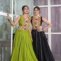 Rayon Plain And Lace Border With Gotta Patti Touch Up Chaniya Choli 1