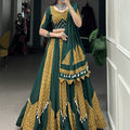Navratri Special Green Colour Chaniya Choli 4