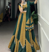 Navratri Special Green Colour Chaniya Choli