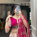 Pink Colour Pure Cotton Leheriya Style with Patola Print Chaniya Choli 3