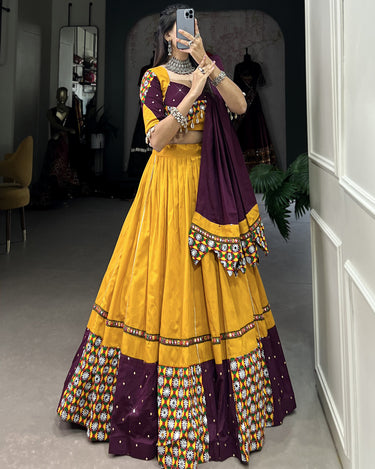 Mustard Color Trending Navaratri Chaniya Choli 6