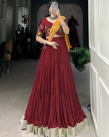 Designer maroon Color Navratri Chaniya Choli