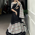 Black Color Cotton Navratri  Chaniya Choli 1