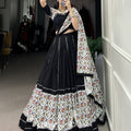 Black Color Cotton Navratri  Chaniya Choli 5