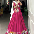 Pink Colour Navratri Special Pure Cotton Chaniya Choli 4