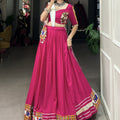Pink Colour Navratri Special Pure Cotton Chaniya Choli 3