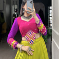 Parrot Color Navaratri Co-Ord Set 2