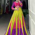 Parrot Color Navaratri Co-Ord Set