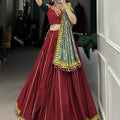 Pure Cotton Navratri Gamthi Work Chaniya Choli 3