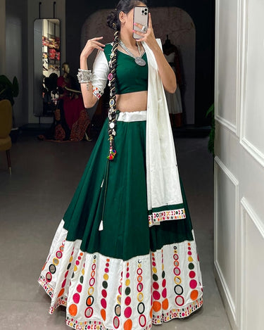  GREEN Traditional Navratri Chaniya Choli - 2023  1