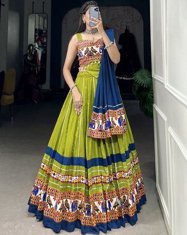 Parrot Color Special Navratri Chaniya Choli 3