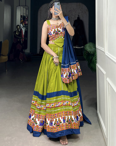 Parrot Color Special Navratri Chaniya Choli 5