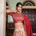RED Special Lehenga Choli Collection of Wedding( Patola Style ) 3