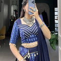 Navratri Special Blue Colour Cotton Chaniya Choli 5