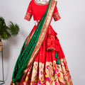 Red Colour Paithani Lehenga Choli