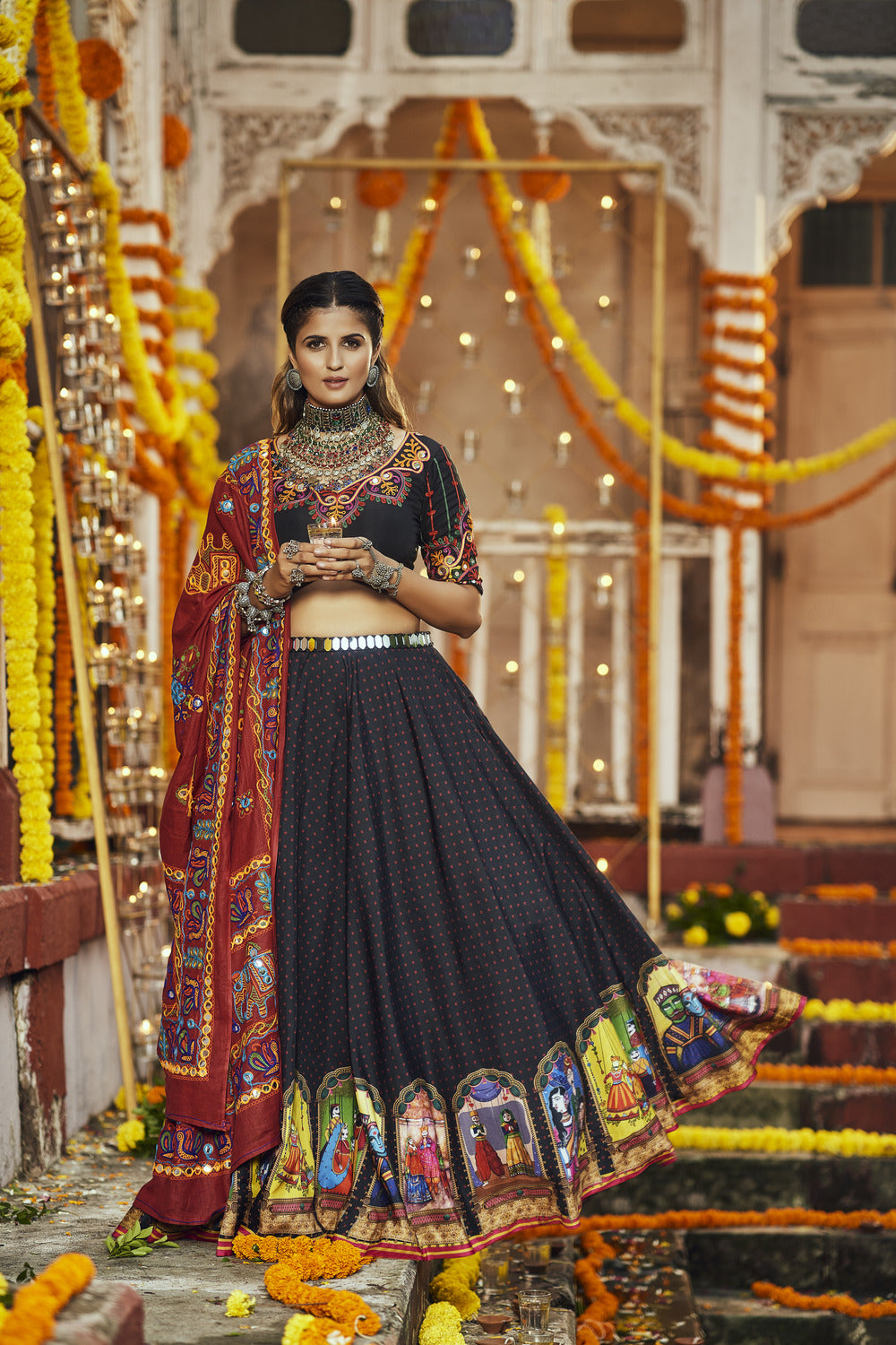 Black Color Trending Navaratri Chaniya Choli 1