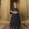 Bridal Georgette Thread with Sequince Embroidered Work Lehenga Choli