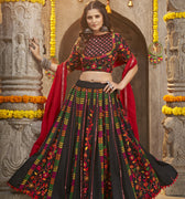 Designer Black Color Navratri Chaniya Choli