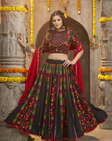 Designer Black Color Navratri Chaniya Choli