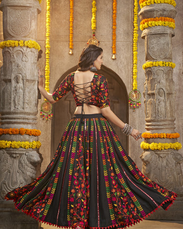 Designer Black Color Navratri Chaniya Choli 3