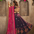 Designer Purple Color Navratri With Mirror Work Chaniya Choli 3