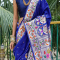  BLUE paithani weaves sarees .3