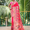 PINK paithani weaves sarees