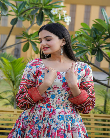 Rama Banarasi Silk Gown and Rama Banarasi Silk Designer Gown Online Shopping