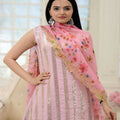 Pink Colour Readymade Crop Top with Sharara and Dupatta 1