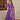 Perple Colour Russian Silk with Kali pattern in flair Gown 