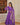 Perple Colour Russian Silk with Kali pattern in flair Gown 