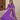 Perple Colour Russian Silk with Kali pattern in flair Gown 1