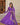 Perple Colour Russian Silk with Kali pattern in flair Gown 1