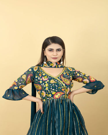 Rama Colour Cocktail Palazzo Top With Dupatta 2