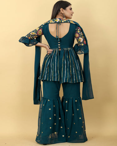 Rama Colour Cocktail Palazzo Top With Dupatta 5