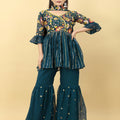 Rama Colour Cocktail Palazzo Top With Dupatta