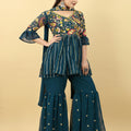 Rama Colour Cocktail Palazzo Top With Dupatta 4