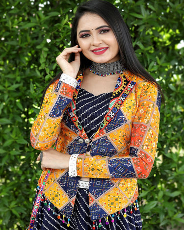 Mastani Bandhani Print with Patiala Dhoti Koti Set 1