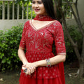 Red Farari Sharara Set 1