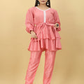 Pink Colour New Designer Party Wear Pant With Top