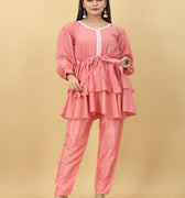 Pink Colour New Designer Party Wear Pant With Top