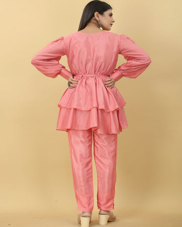 Pink Colour New Designer Party Wear Pant With Top 4