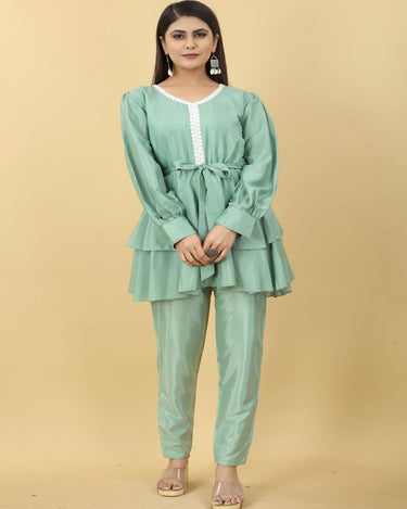 Pista Colour New Designer Party Wear Pant With Top 3