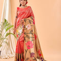 RED PURE PAITHANI SILK SAREE