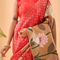 RED PURE PAITHANI SILK SAREE 4