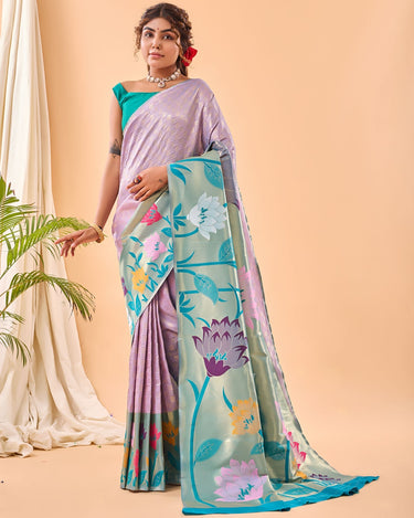 PURPLE PURE PAITHANI SILK SAREE