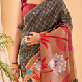 BLACK PURE PAITHANI SILK SAREE  3