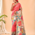 PINK PURE PAITHANI SILK SAREE  2